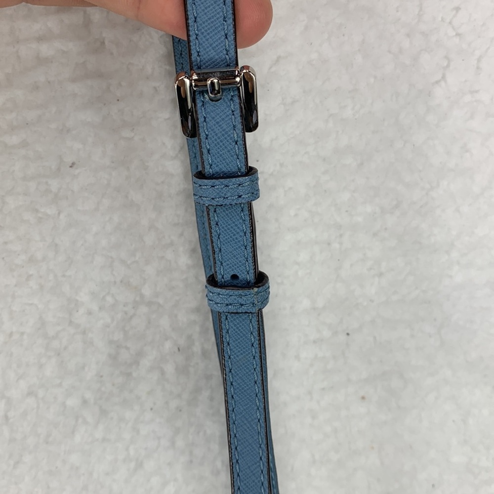 Michael Kors Women’s Sky Blue‎ Leather East West Crossbody Bag Gold Hardware - Picture 11 of 16